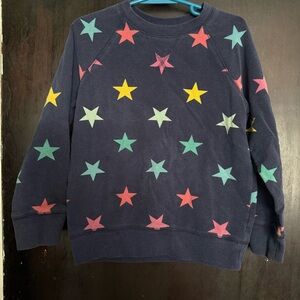 Primary Navy Sweatshirt with Star Accents size 4-5